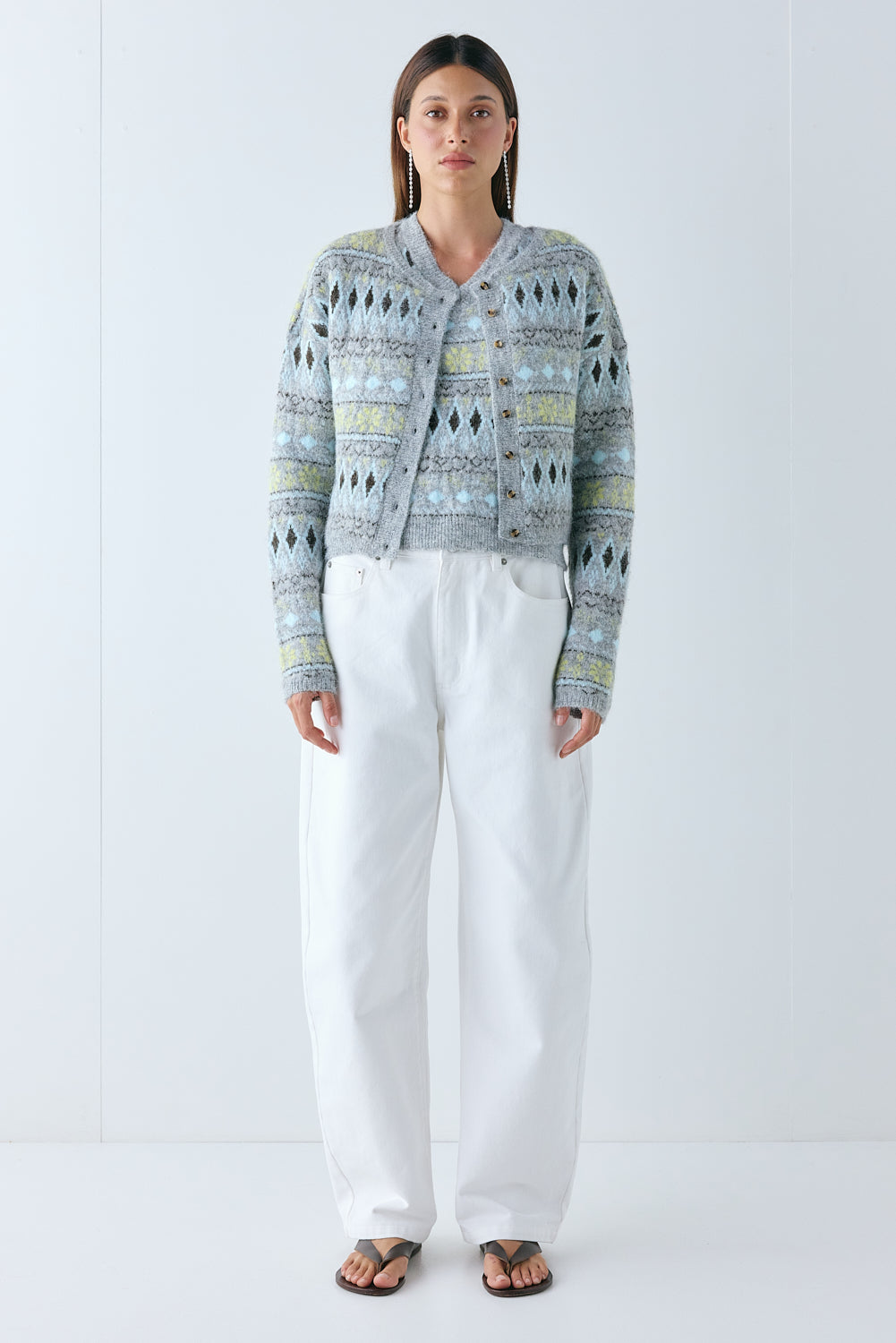 Jagger Knit Cardigan Grey