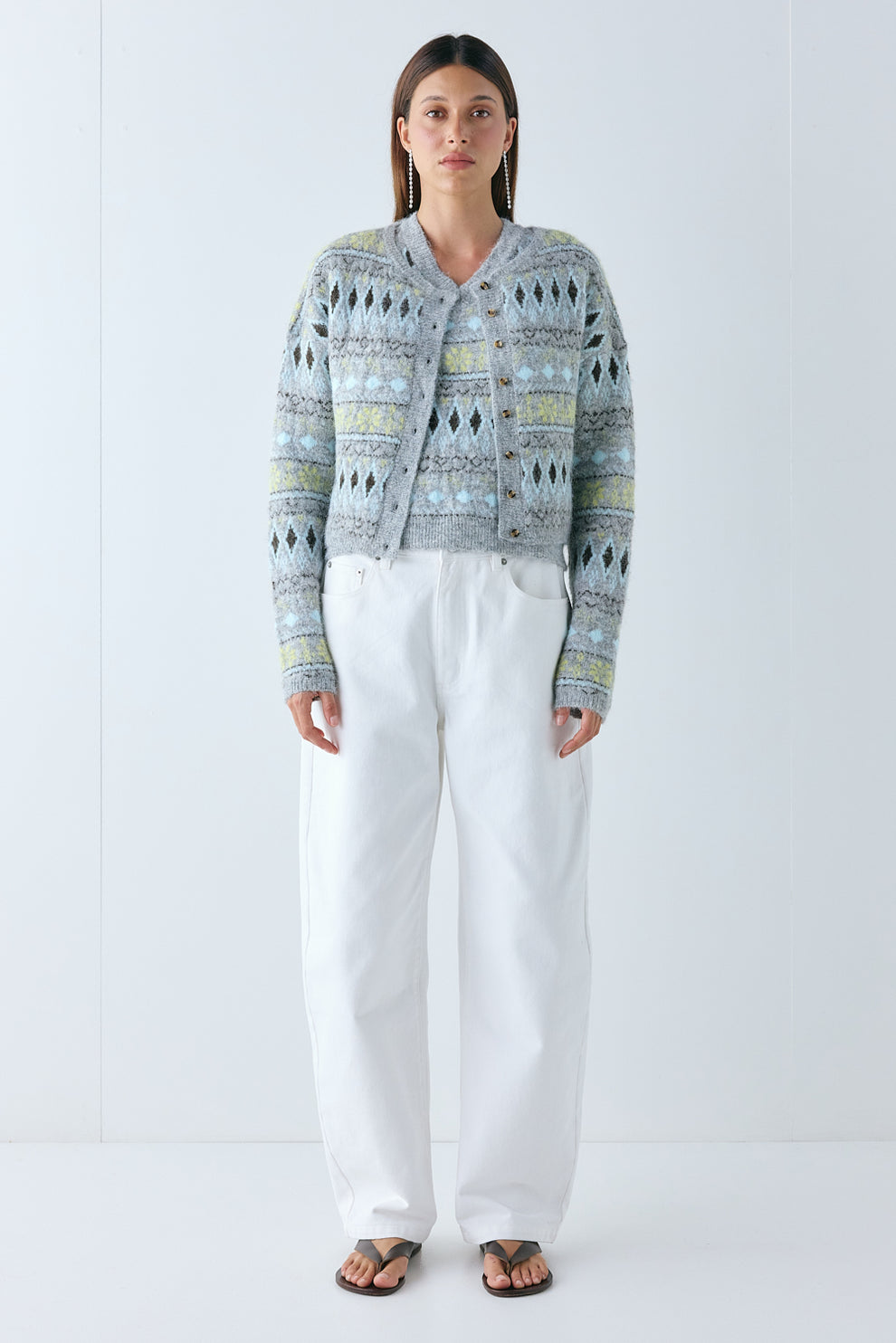 Jagger Knit Cardigan Grey