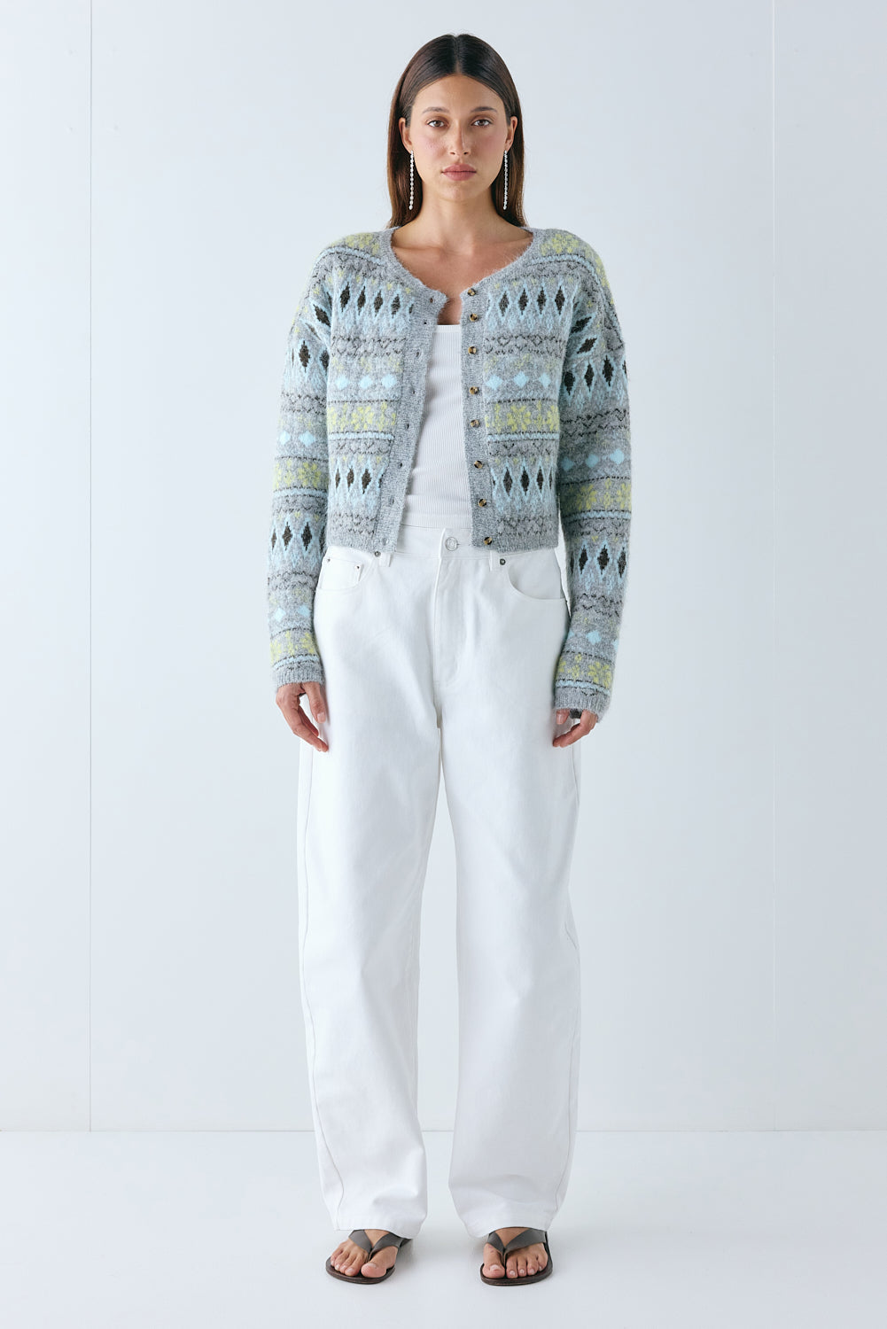 Jagger Knit Cardigan Grey