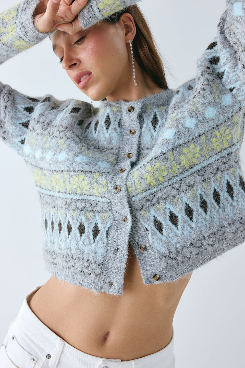 Jagger Knit Cardigan Grey