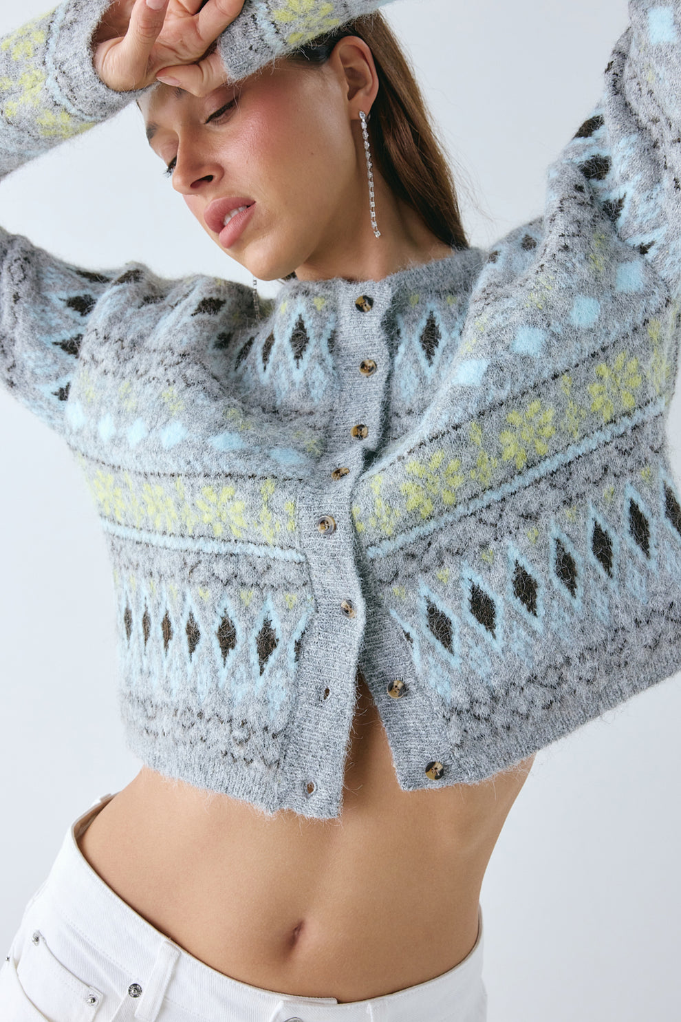 Jagger Knit Cardigan Grey