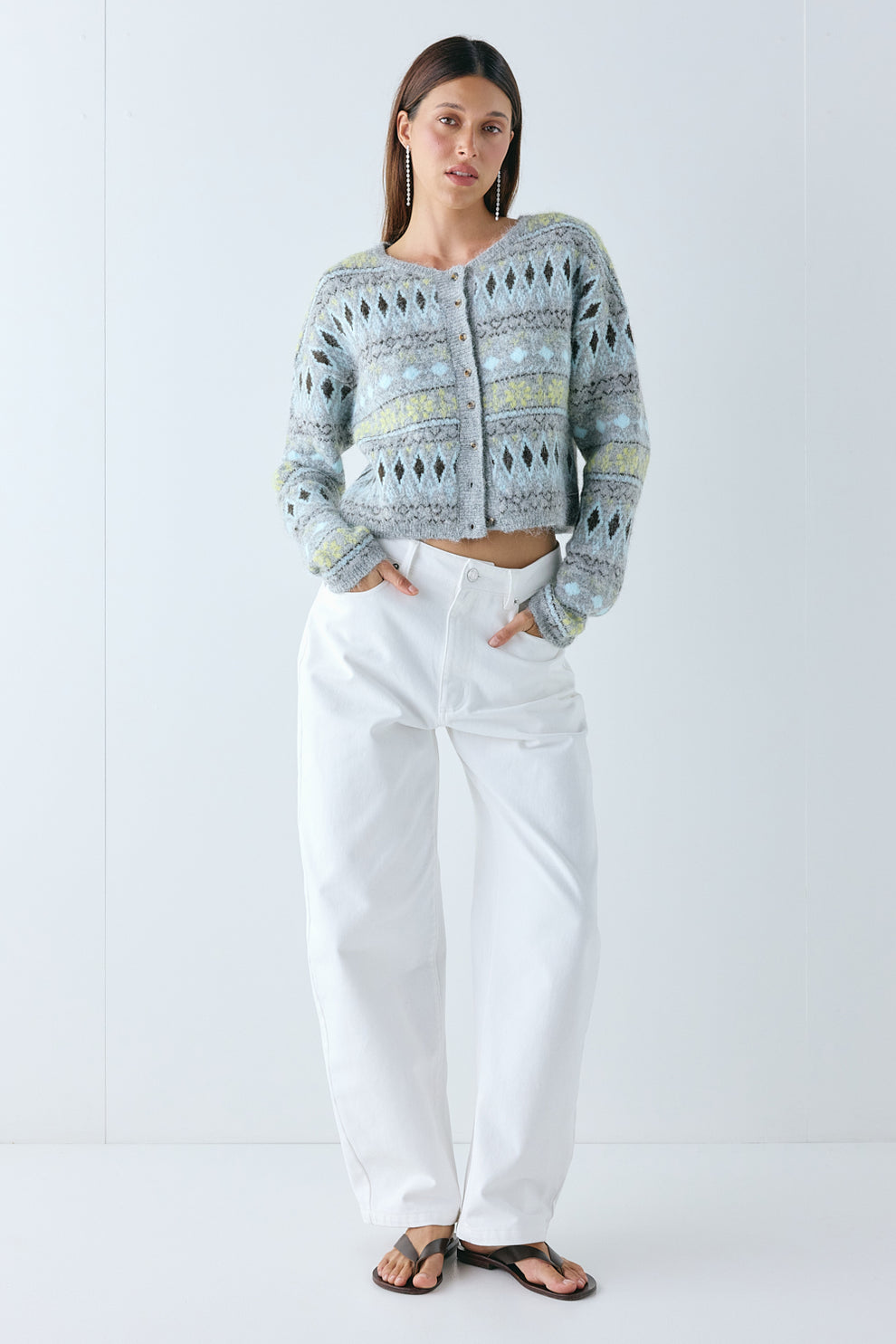 Jagger Knit Cardigan Grey