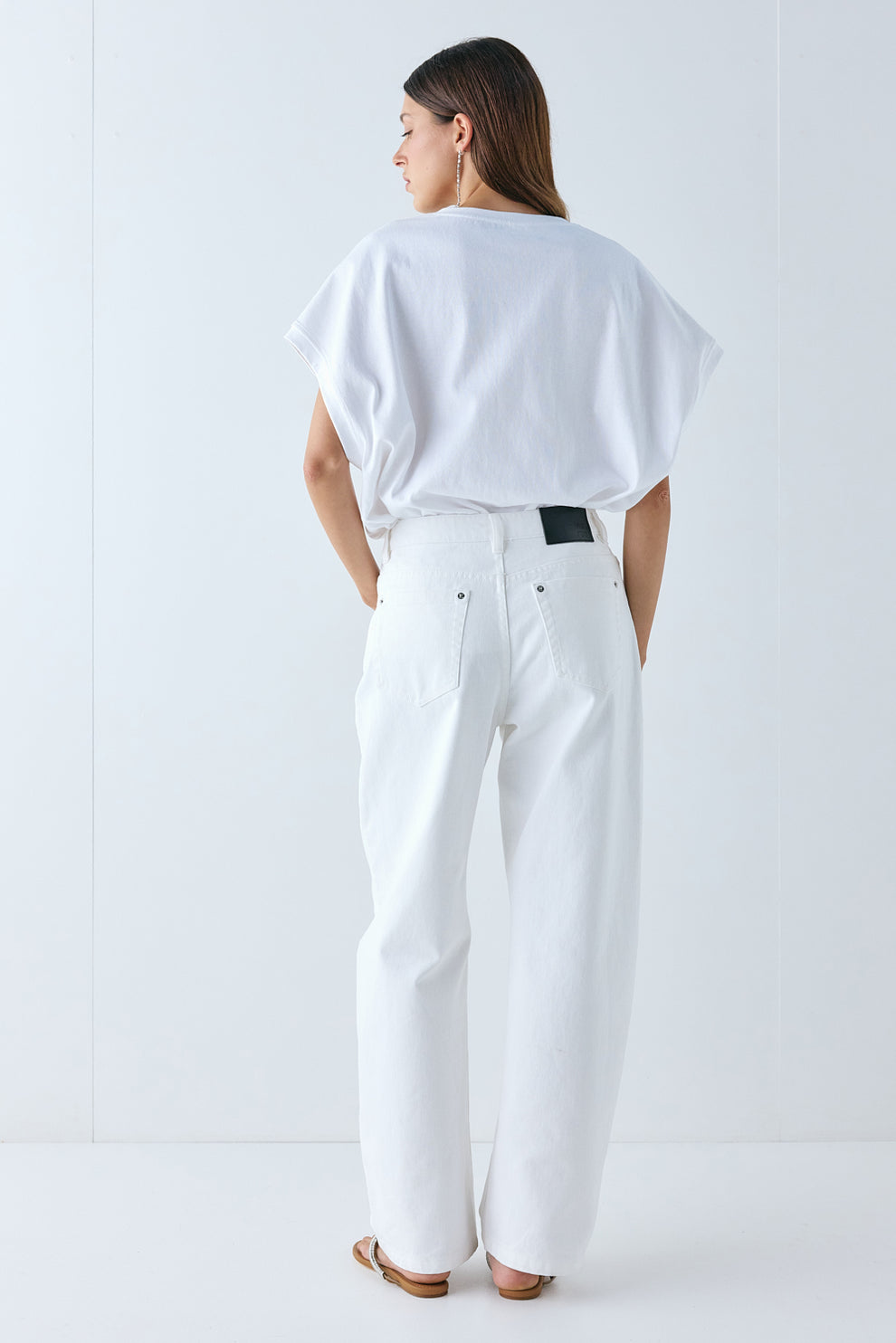 Spencer Mid Rise Denim Jeans White