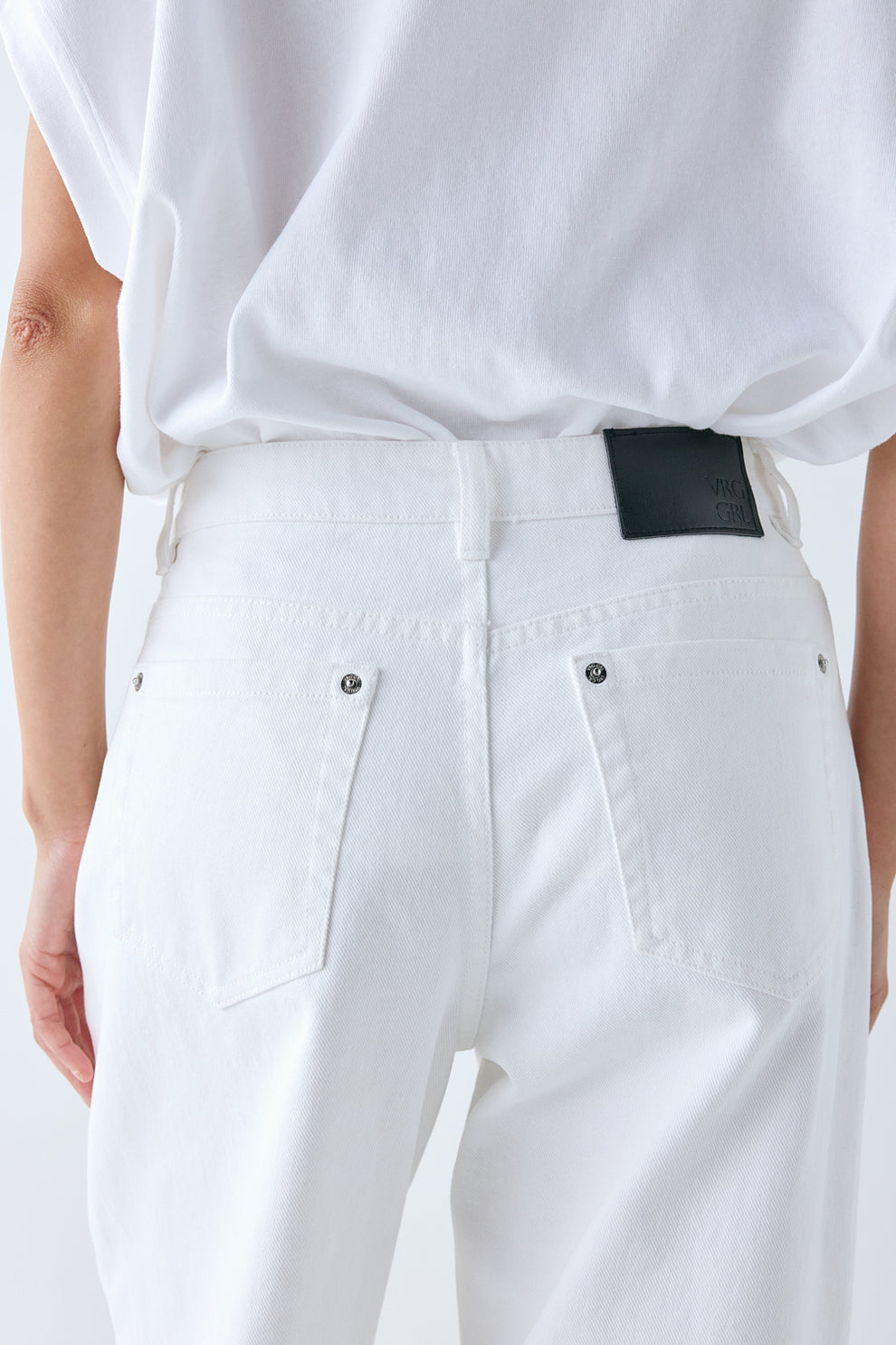 Spencer Mid Rise Denim Jeans White