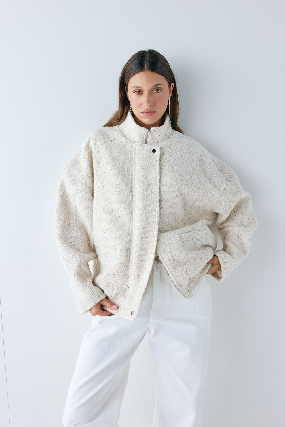 Lennon Bomber Jacket Cream
