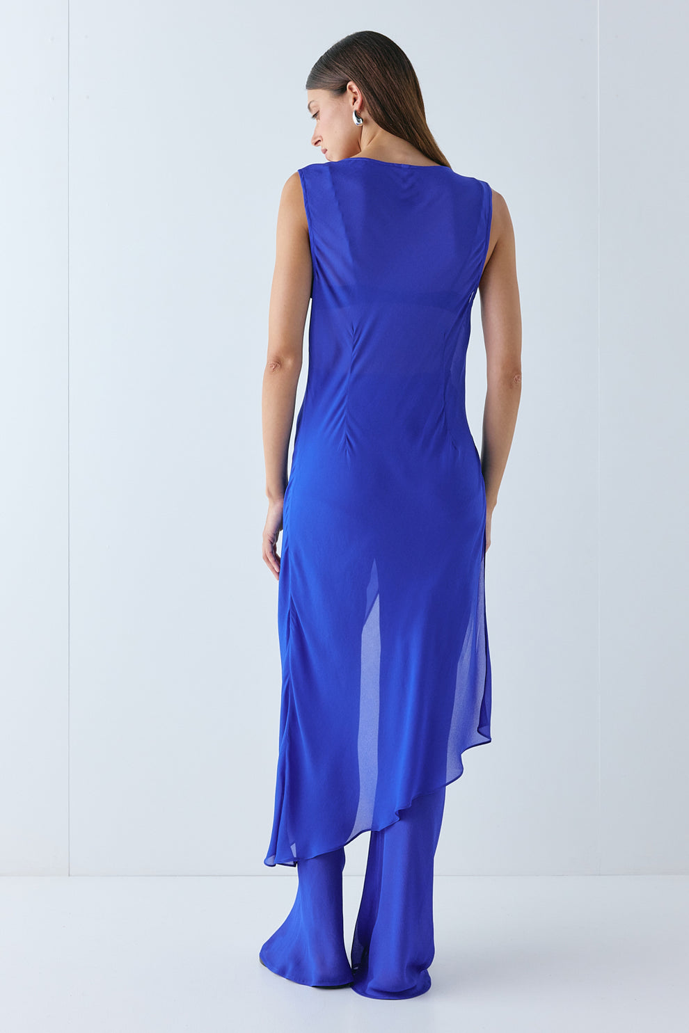 Remi Sheer Pants Cobalt