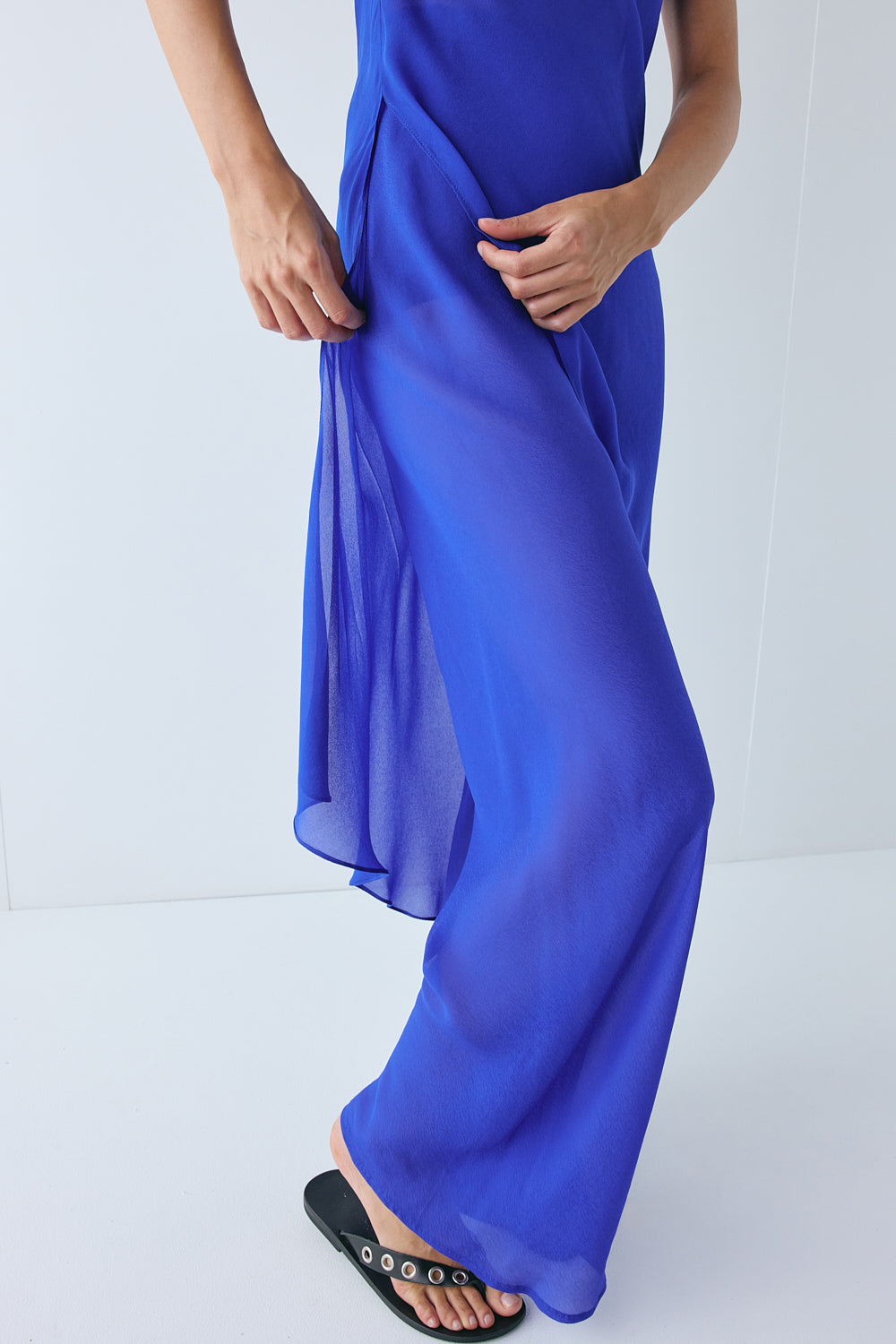 Remi Sheer Pants Cobalt