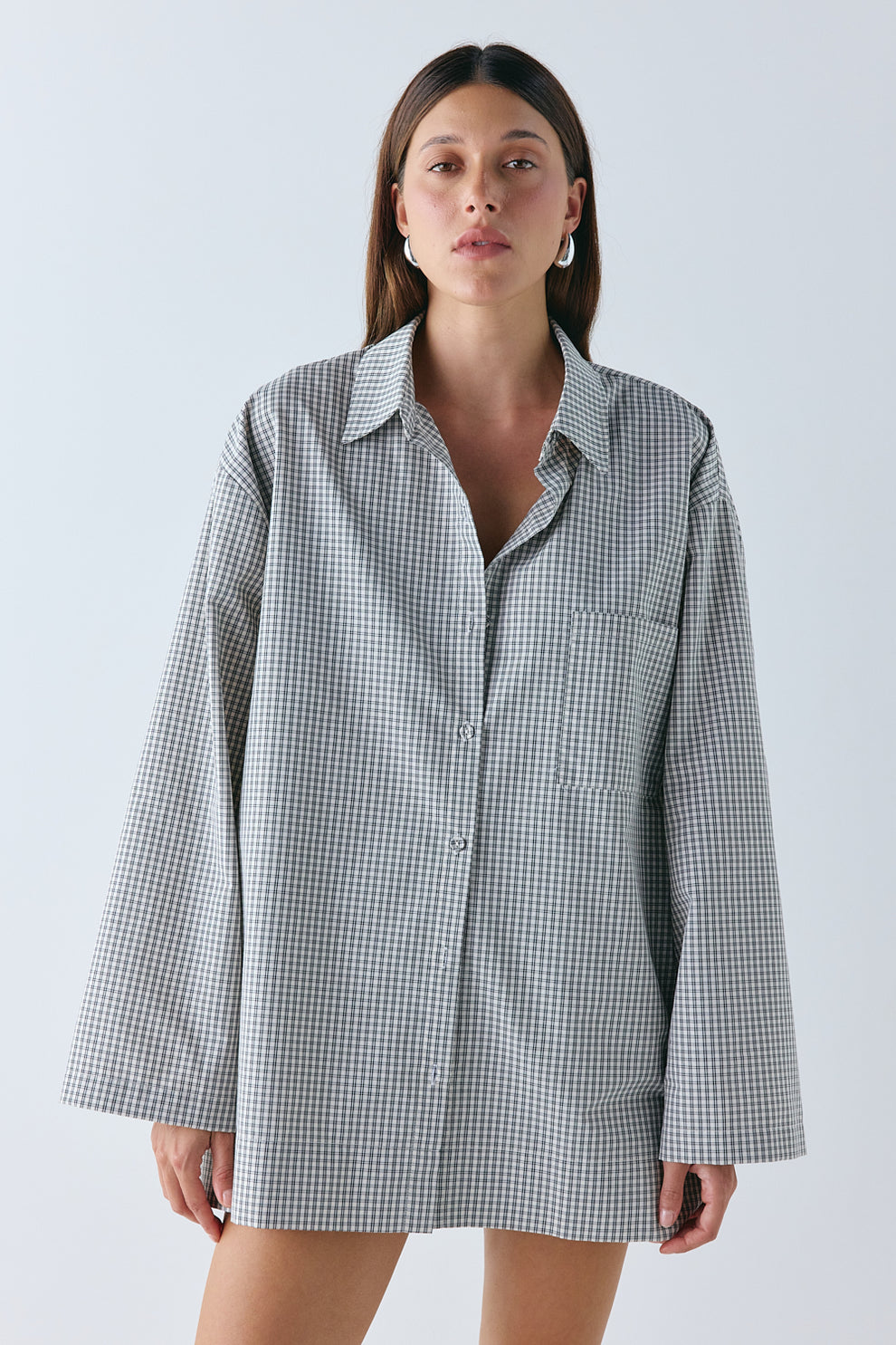 Rory Shirt Black Check - size:Nuria:AU 6 / US 2