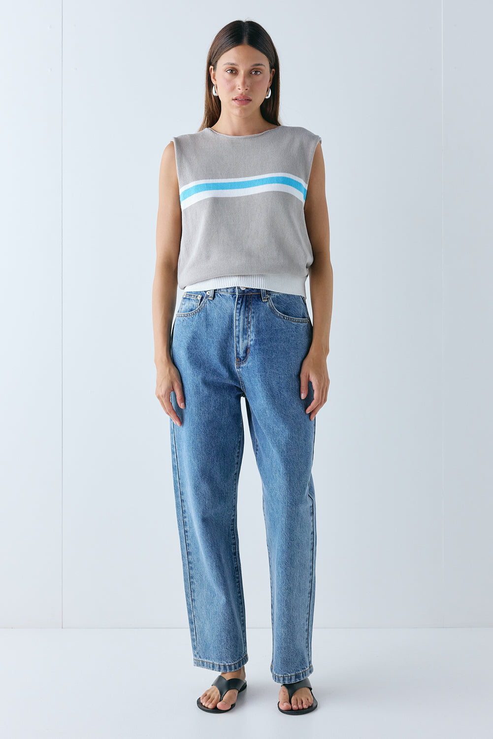 Otis Knit Vest Grey