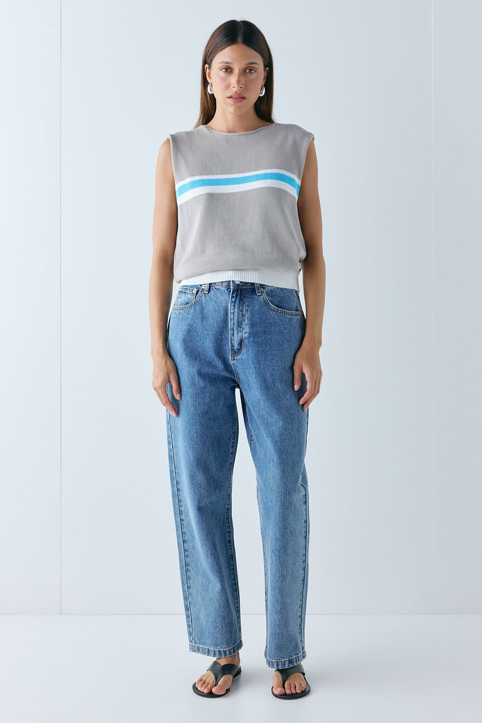 Otis Knit Vest Grey