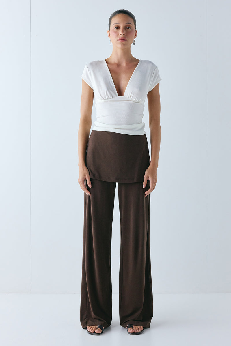 Cameron Pants Chocolate - size:Nuria:AU 6 / US 2