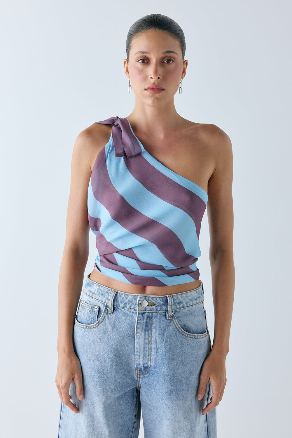 Celeste Top Mauve Stripe - size:Nuria:AU 6 / US 2