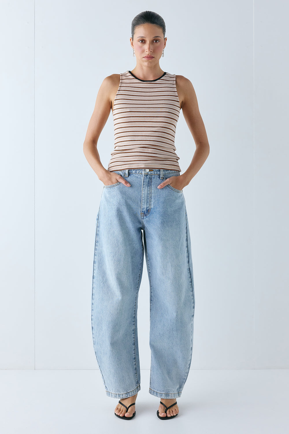 Ivy Tank Orange Stripe