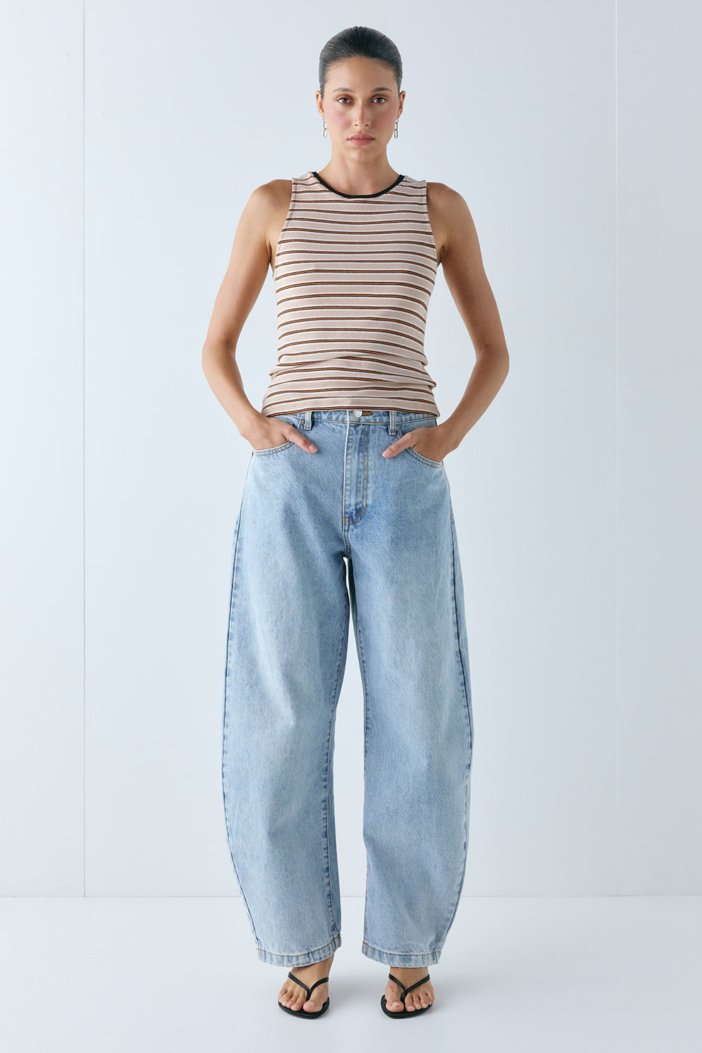 Ivy Tank Orange Stripe