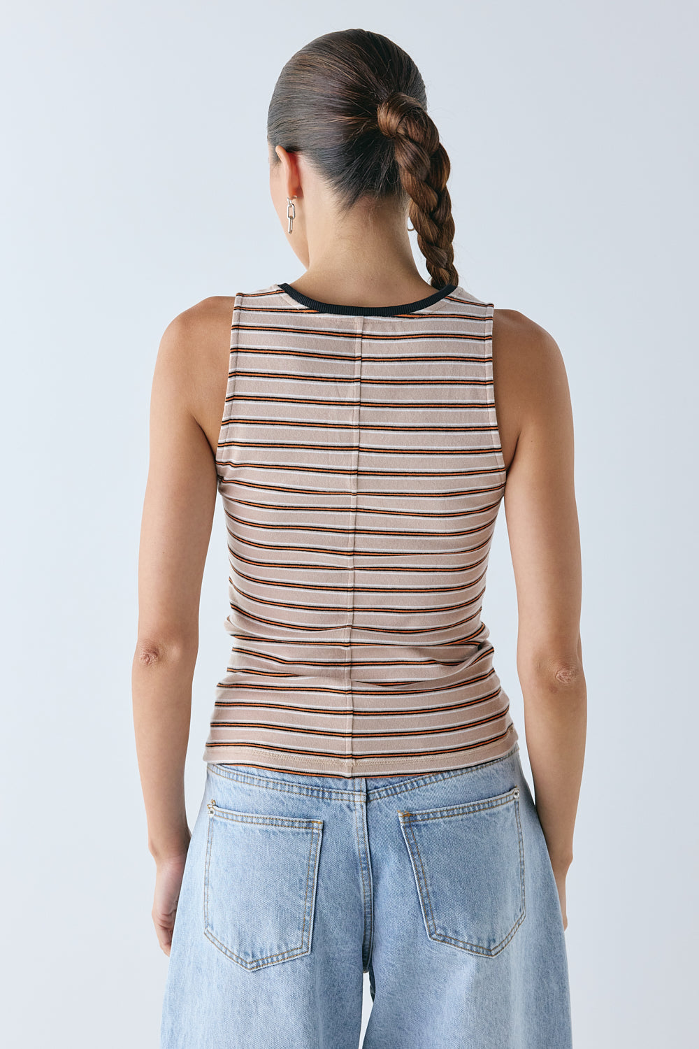 Ivy Tank Orange Stripe