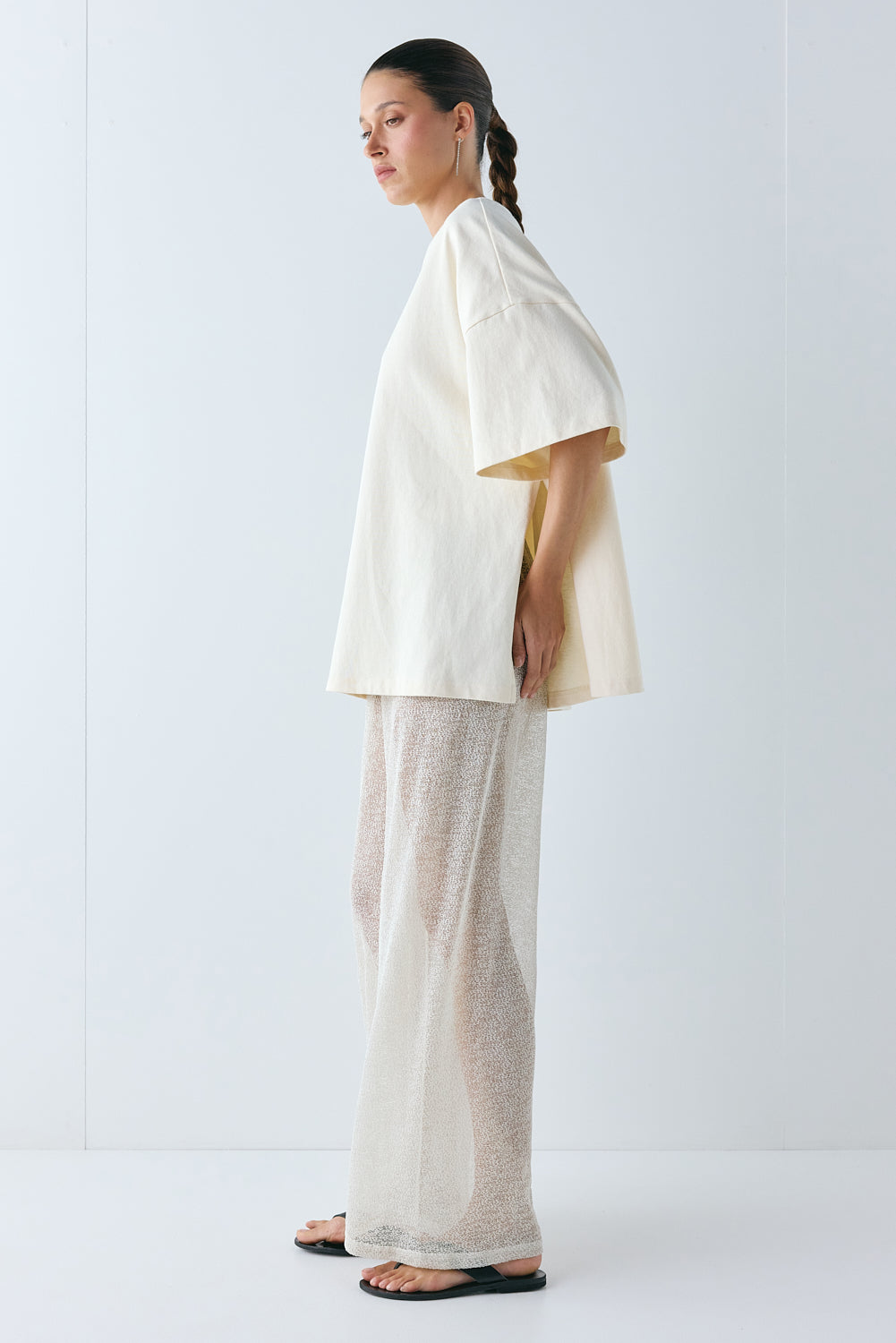 Monroe Sheer Pants Cream