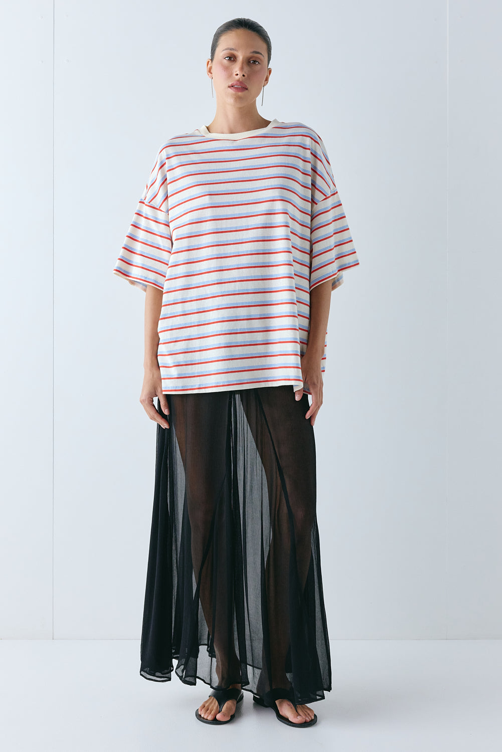 Willow Tee Milk Stripe