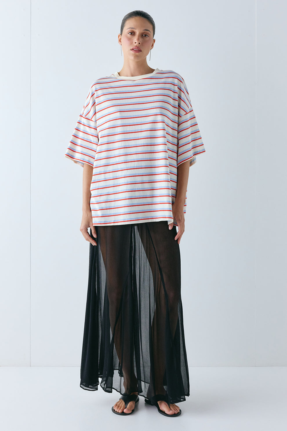 Willow Tee Milk Stripe