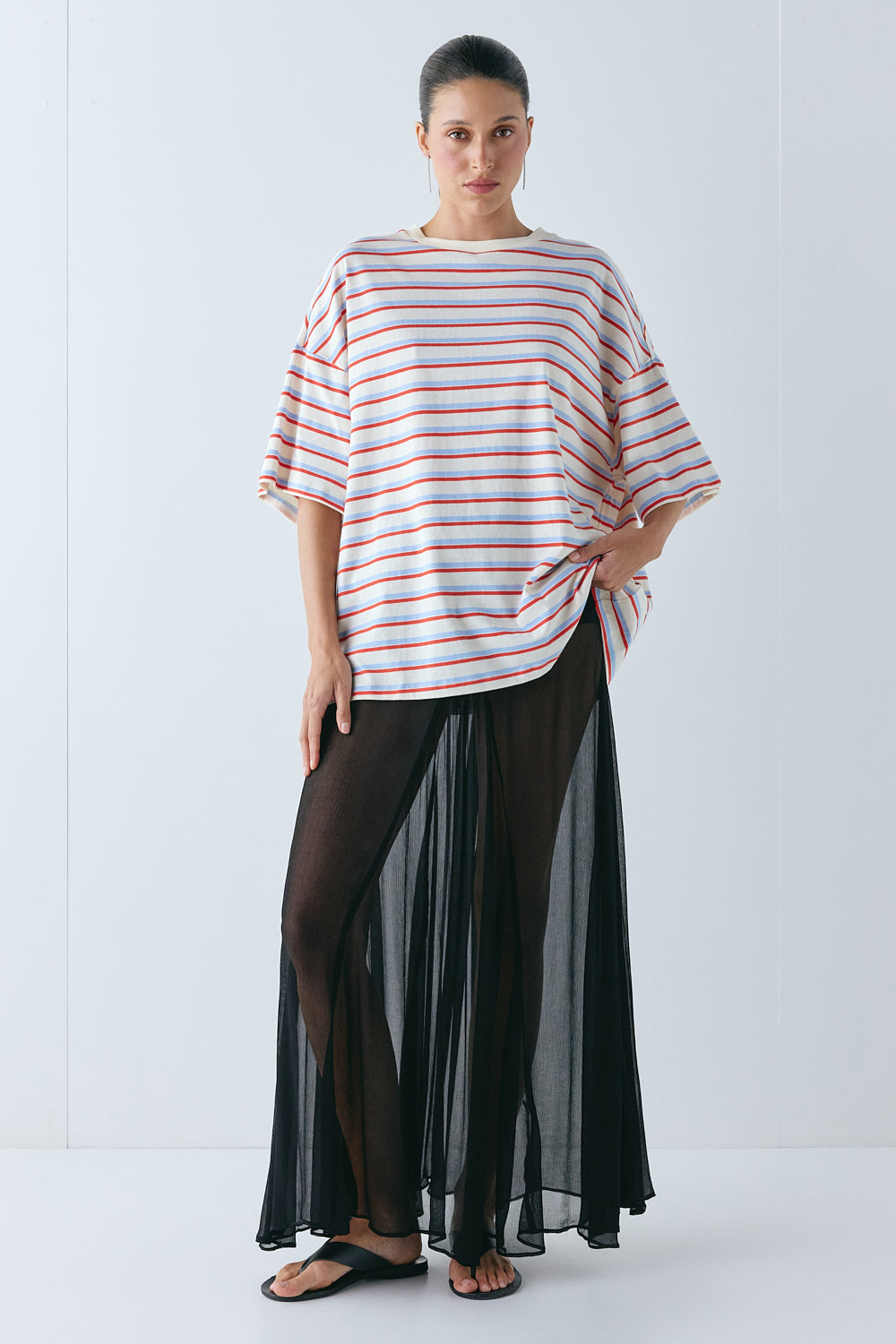 Willow Tee Milk Stripe