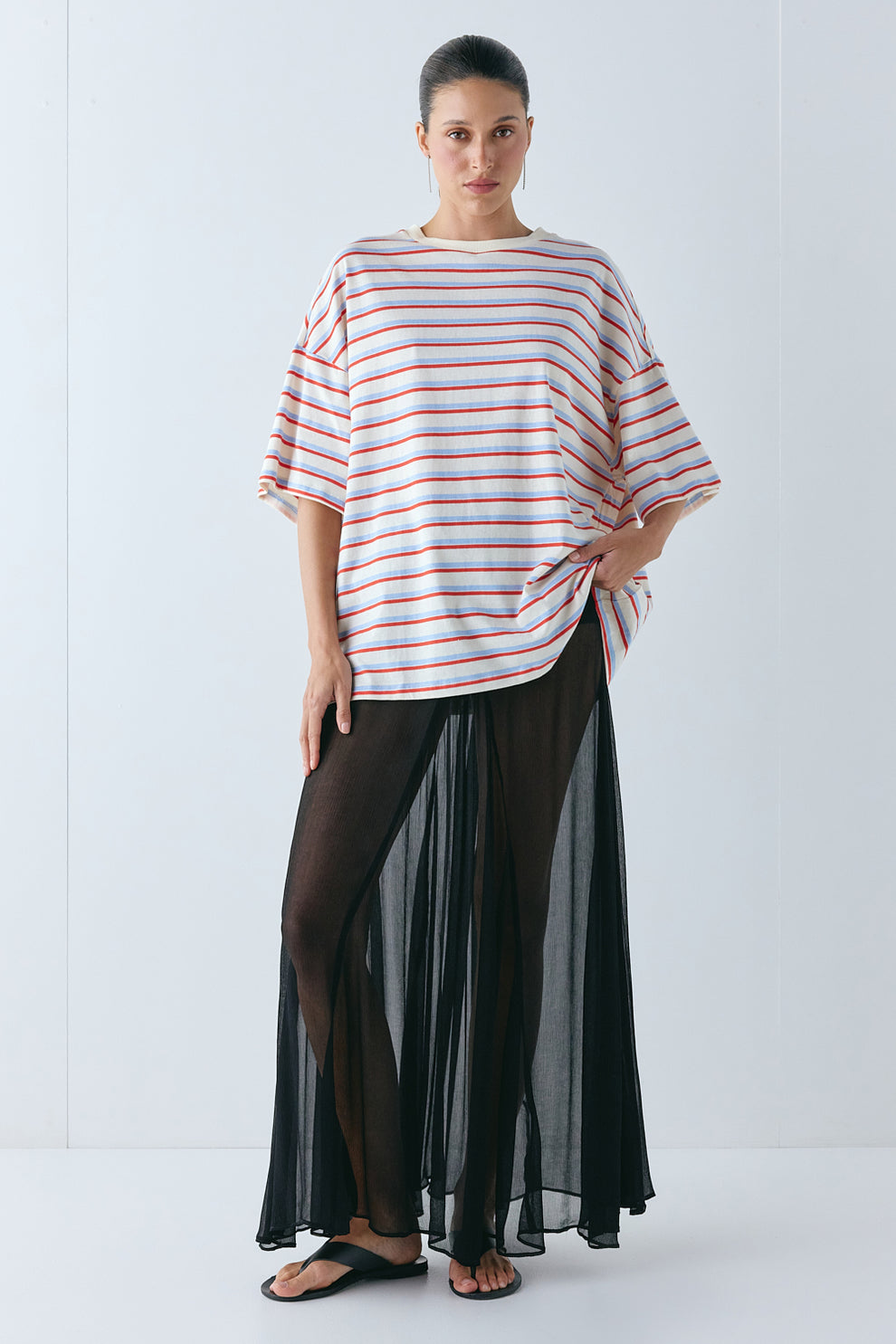 Willow Tee Milk Stripe