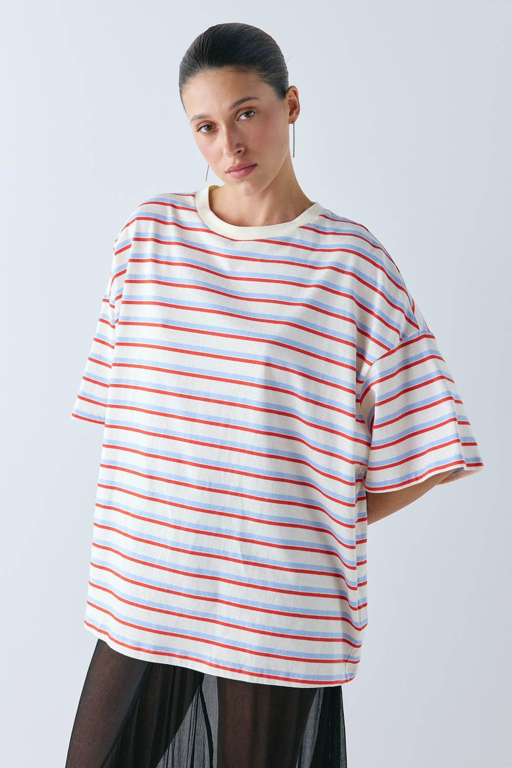 Willow Tee Milk Stripe