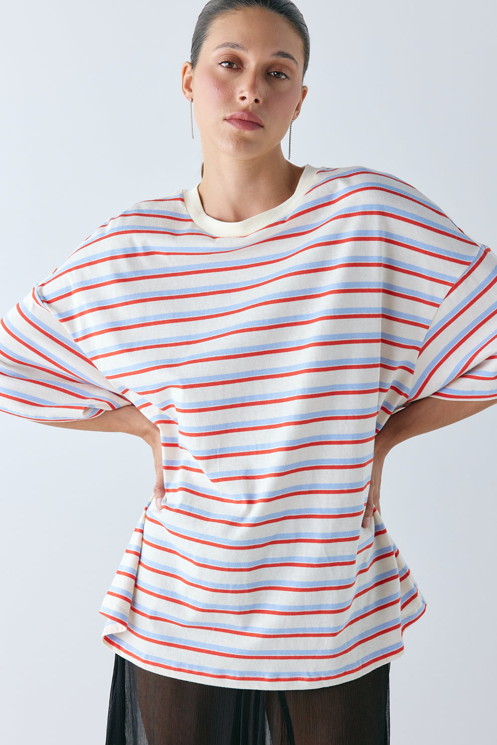 Willow Tee Milk Stripe