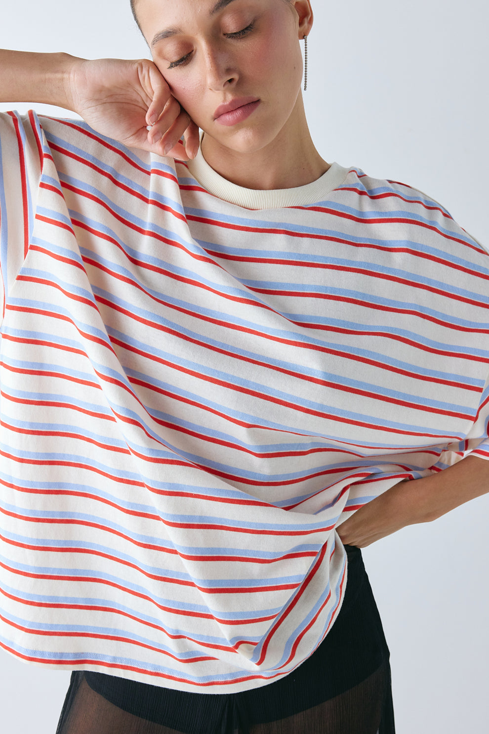 Willow Tee Milk Stripe