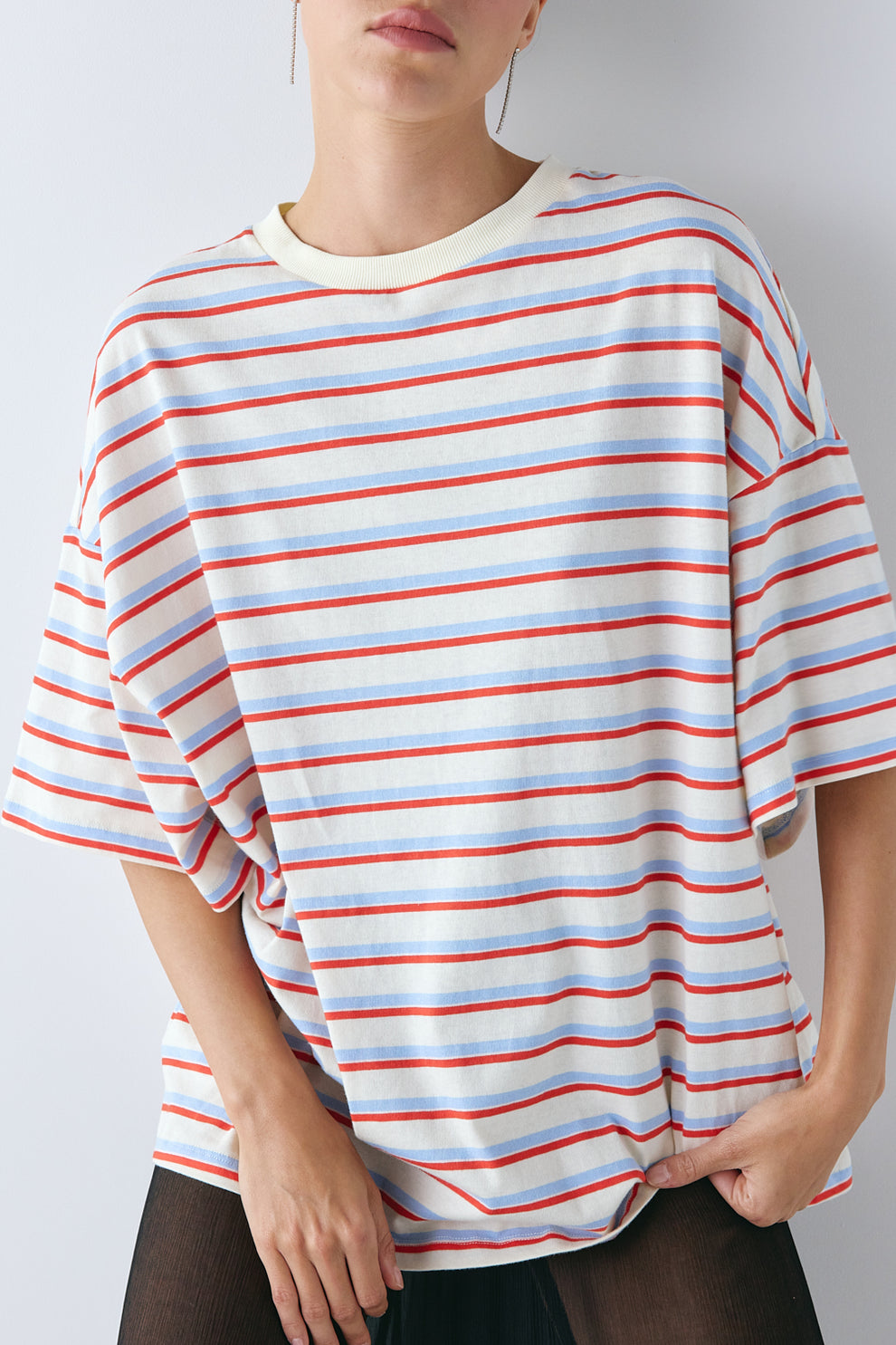Willow Tee Milk Stripe
