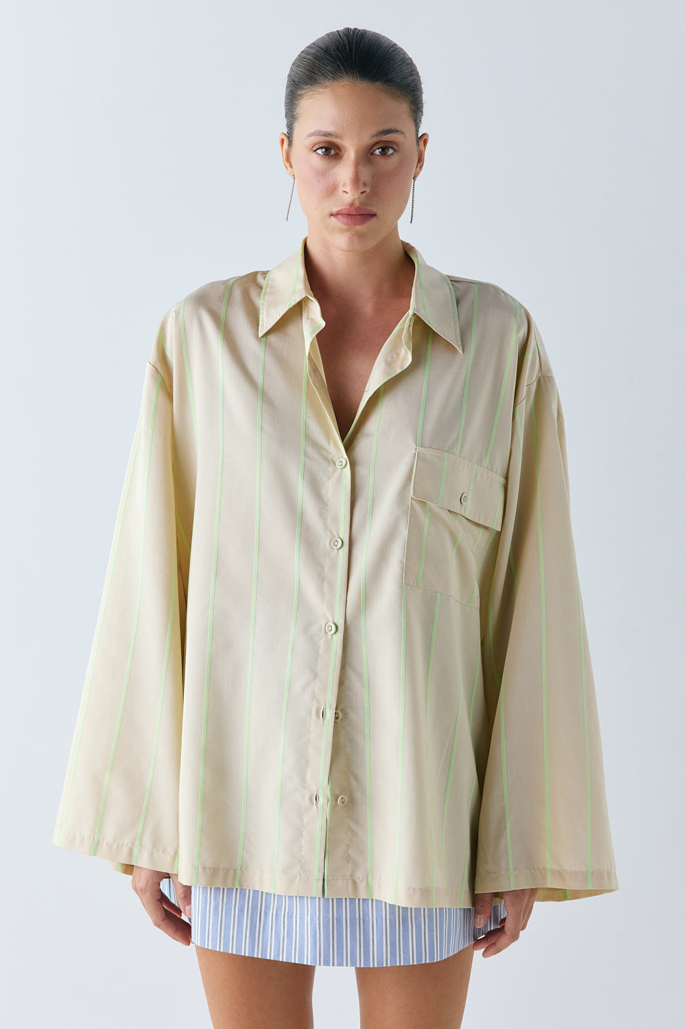 Vale Shirt Citrus Stripe - size:Nuria:AU 6 / US 2
