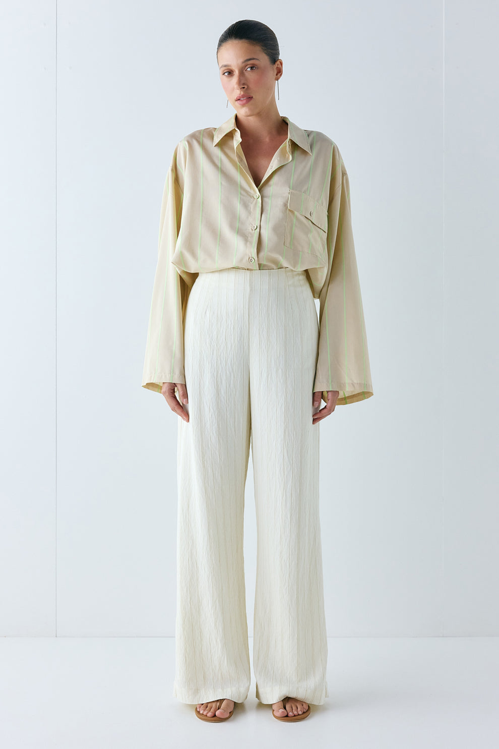 Rosalie Pants Cream Stripe