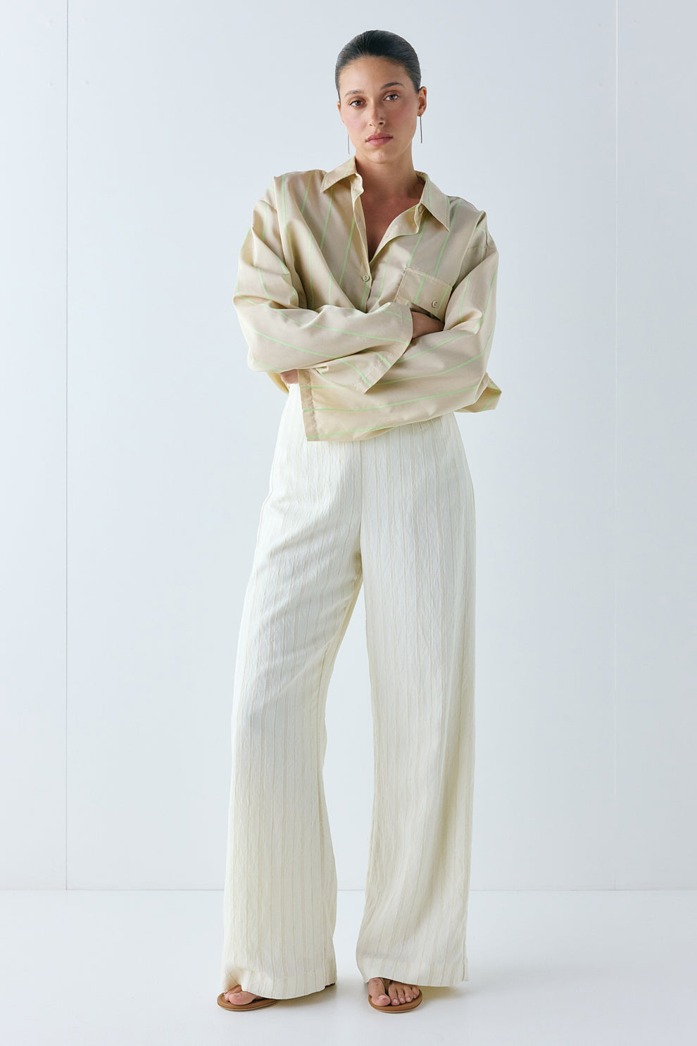 Rosalie Pants Cream Stripe