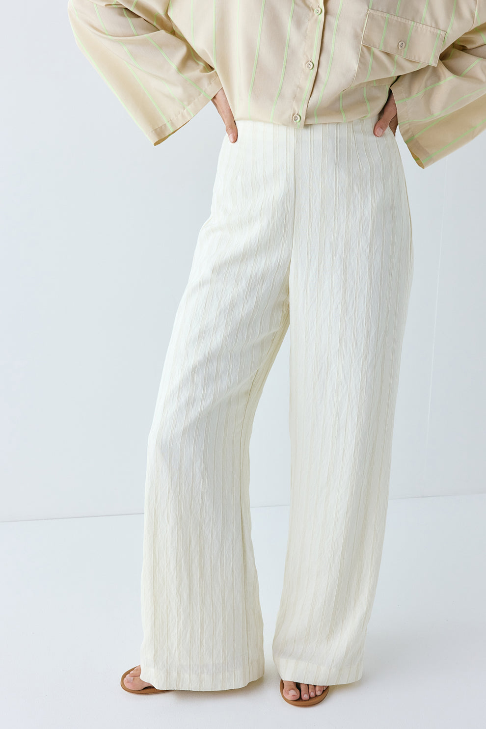 Rosalie Pants Cream Stripe