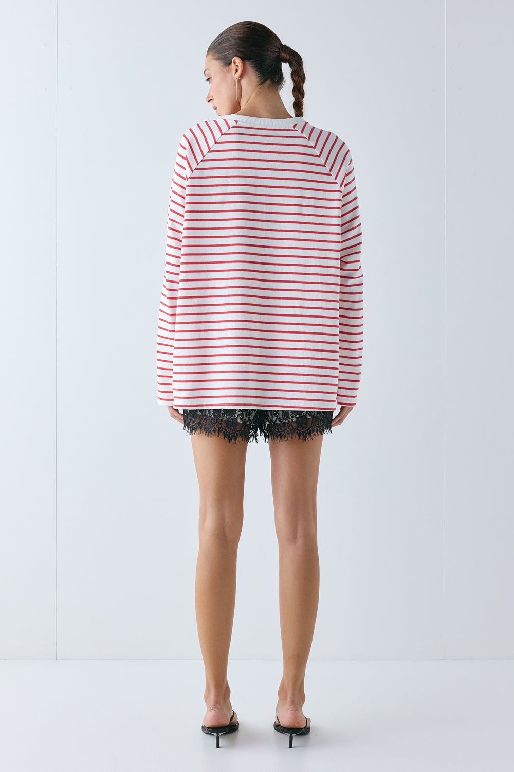 Blair Long Sleeve Tee Red Stripe