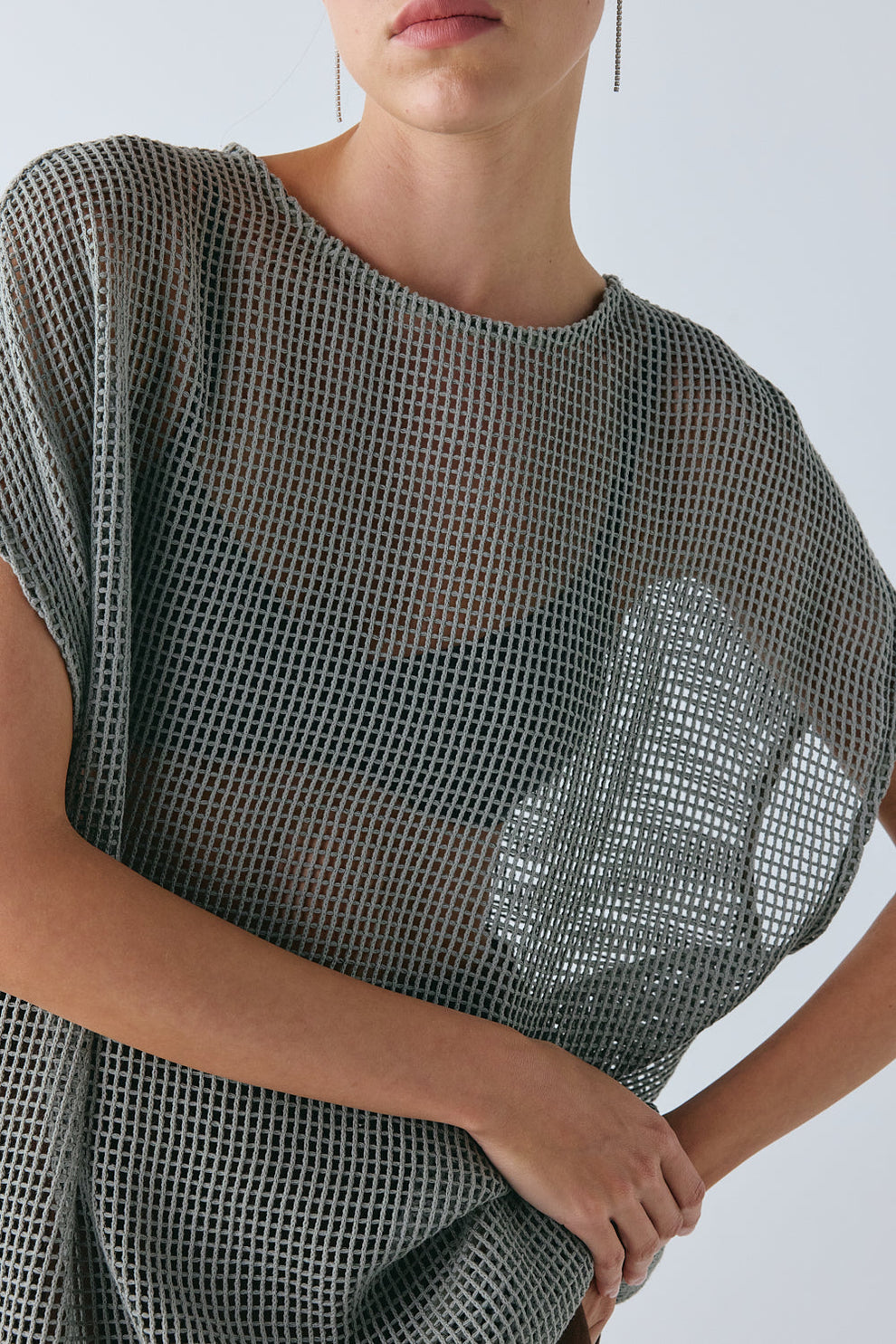 Ollie Net Tank Khaki
