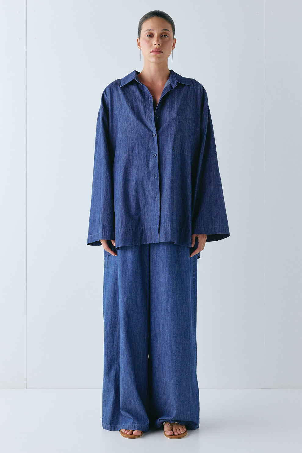Miles Shirt Chambray - size:Nuria:AU 6 / US 2