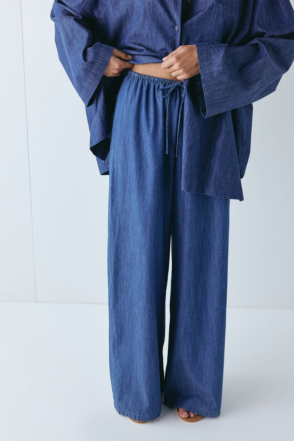 Clara Pants Chambray