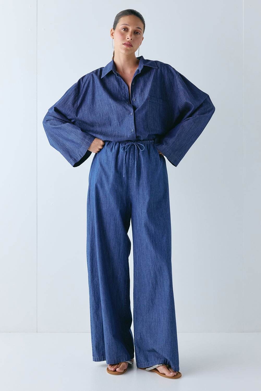 Clara Pants Chambray