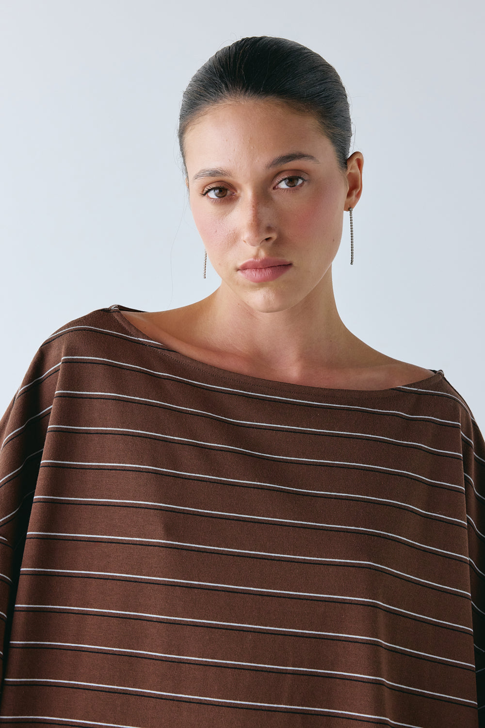 Della Tee Chocolate Stripe