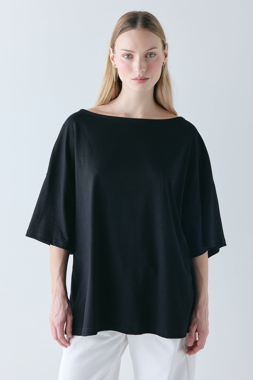 Della Organic Cotton Tee Black - size:Mira:AU 8 / US 4