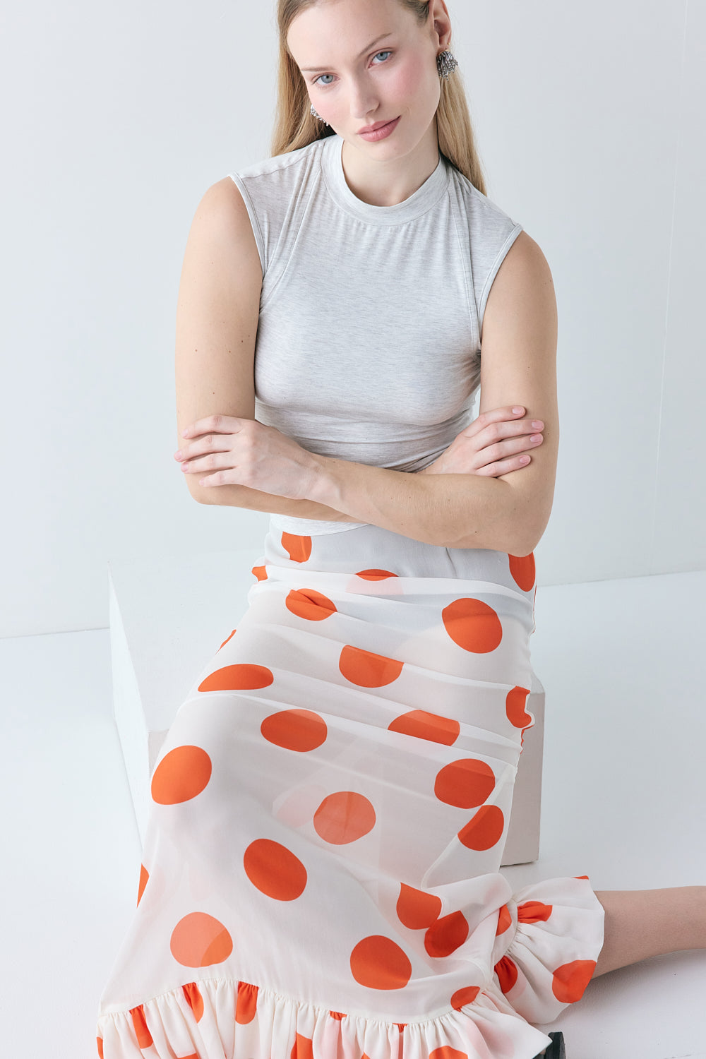 Jacie Tank Grey Marle