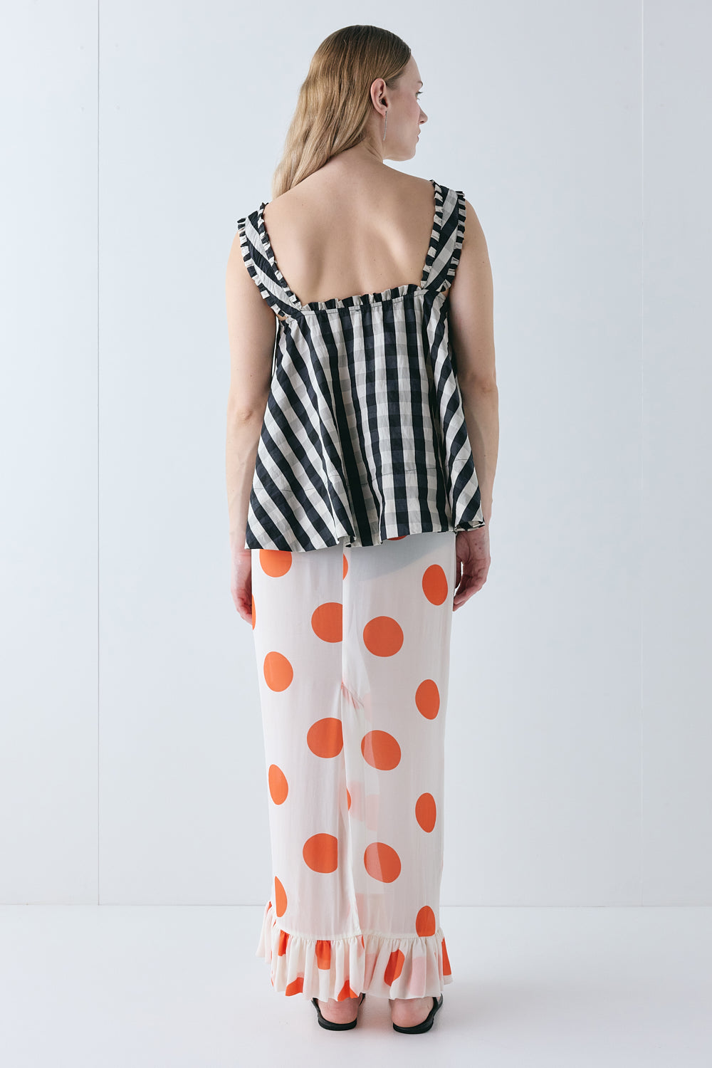 Mattie Top Black Check 