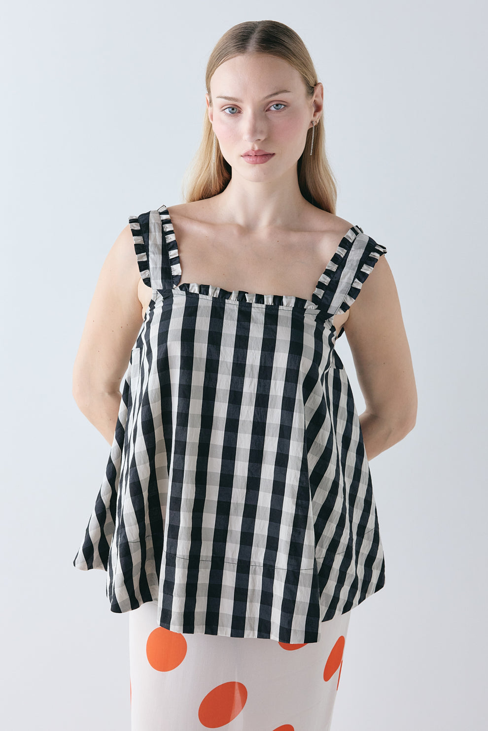 Mattie Top Black Check - size:Mira:AU 8 / US 4