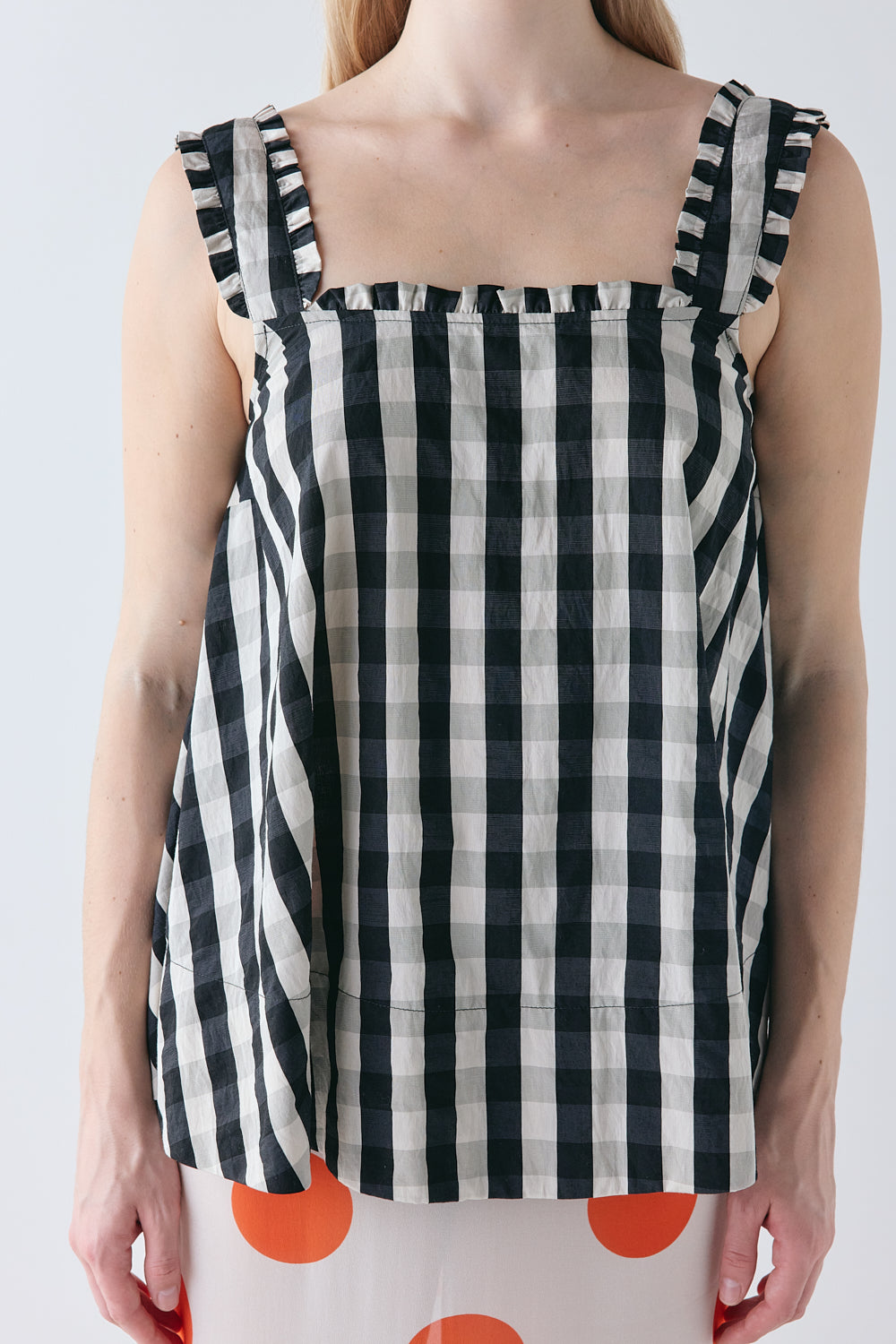 Mattie Top Black Check 