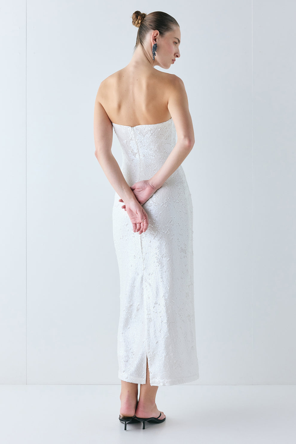 Sabine Sequin Maxi Dress Ivory