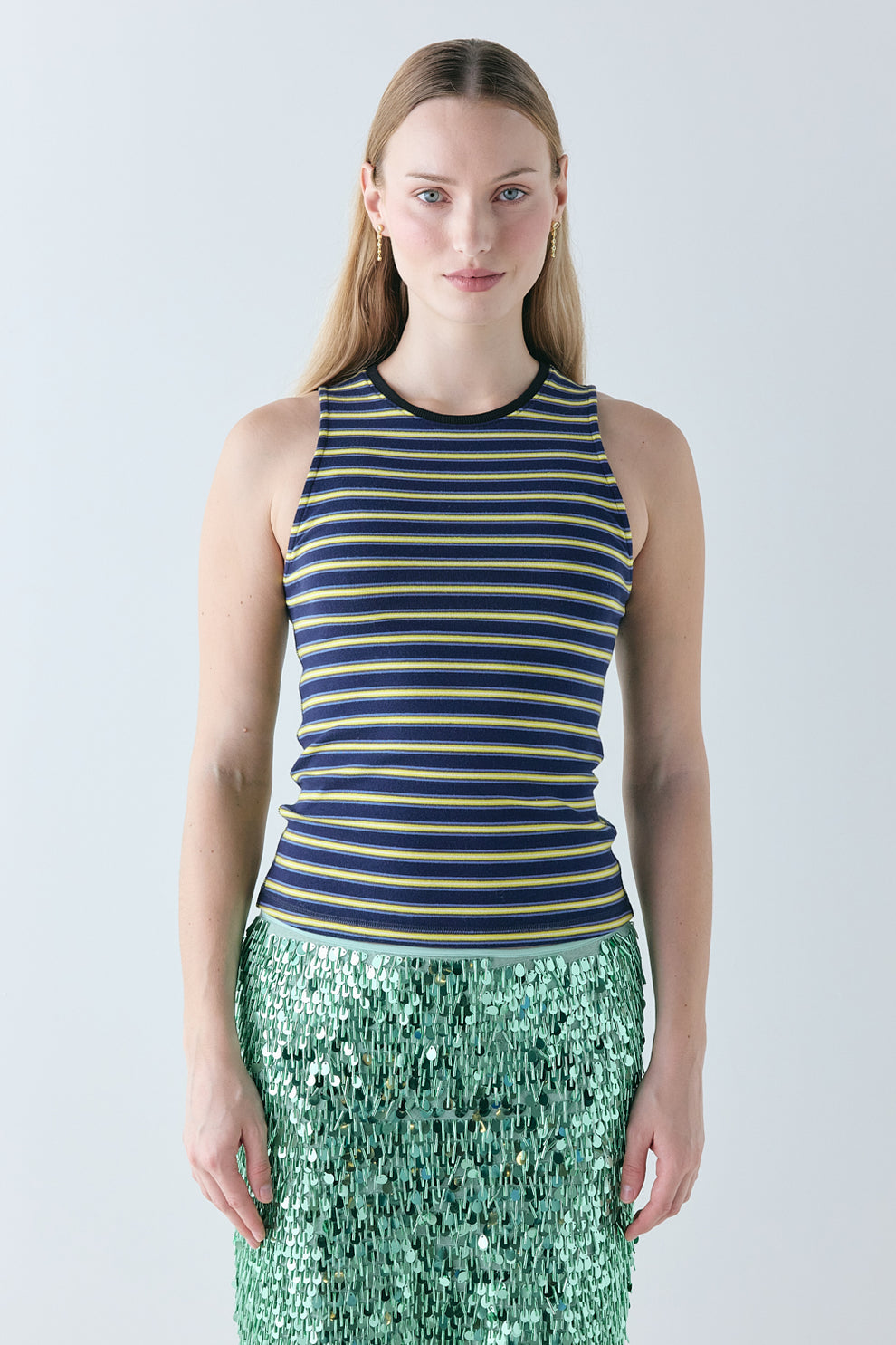 Ivy Tank Yellow Stripe - size:Mira:AU 8 / US 4