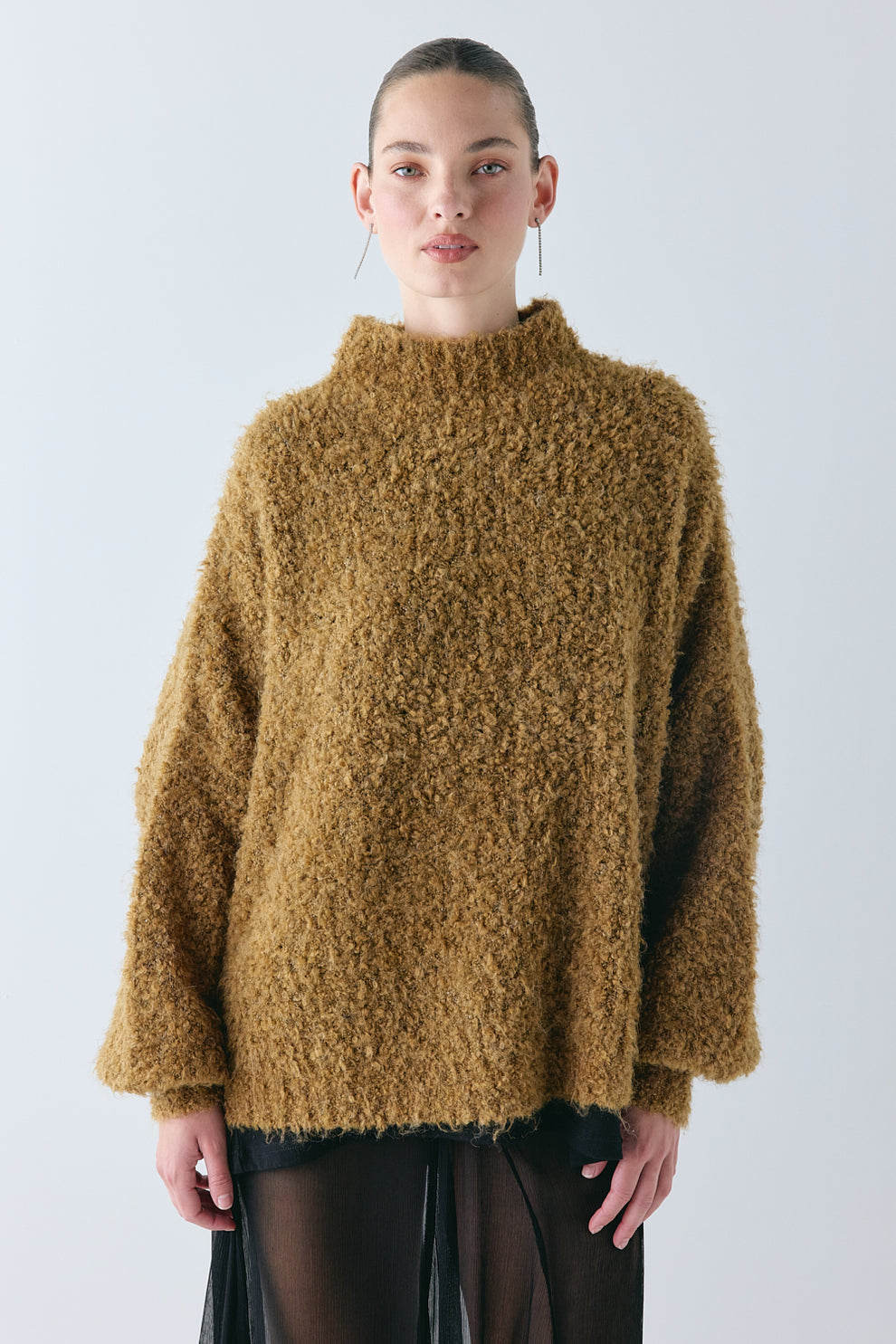 Yumi Knit Jumper Caramel - size:Zhenya:XS