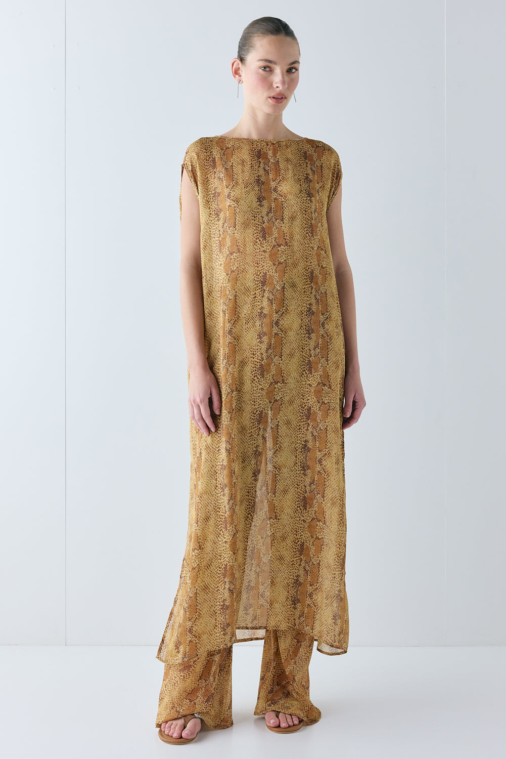 Remi Sheer Pants Snake 