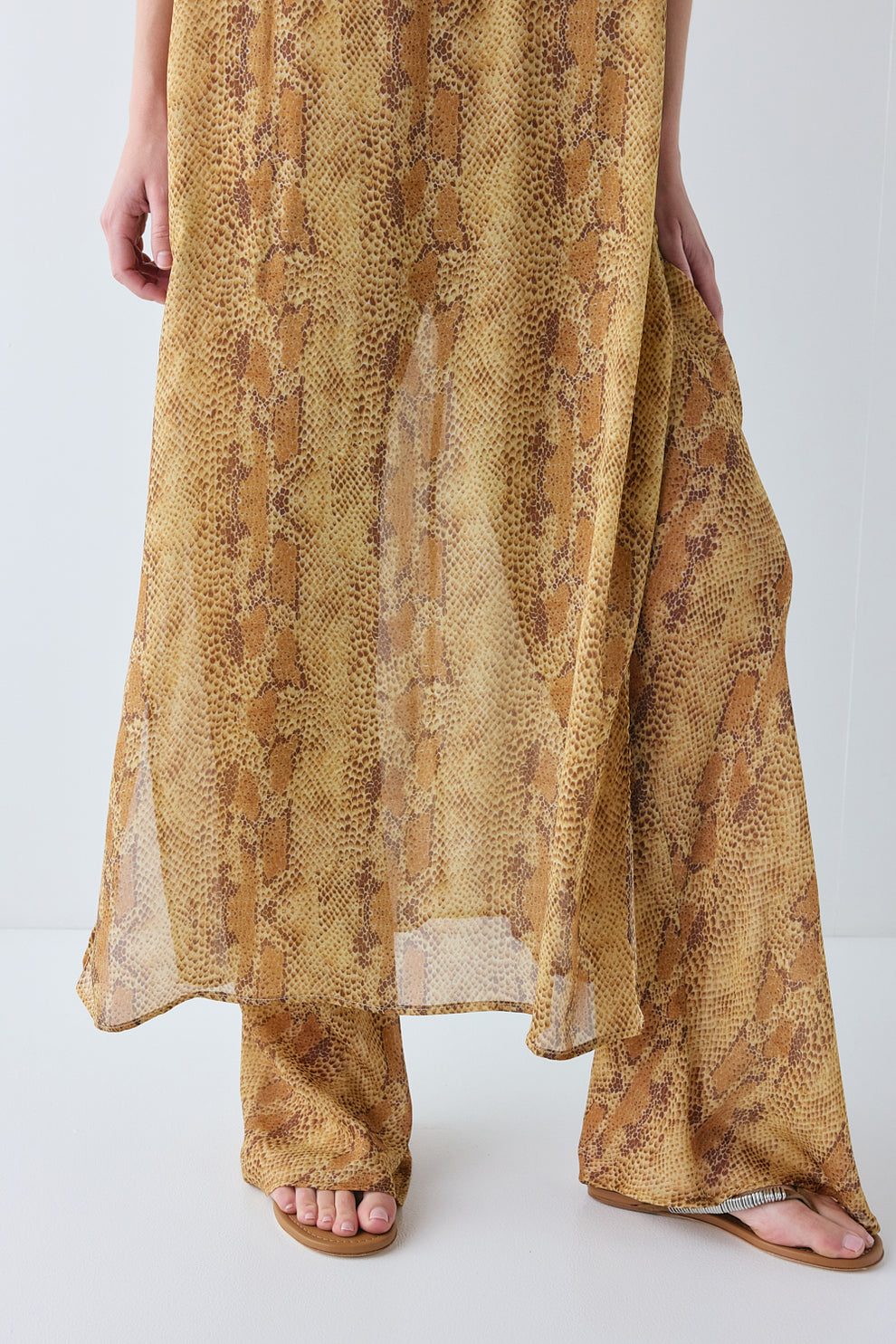 Remi Sheer Pants Snake 