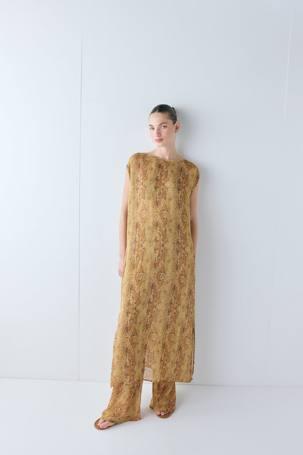 Remi Sheer Pants Snake 