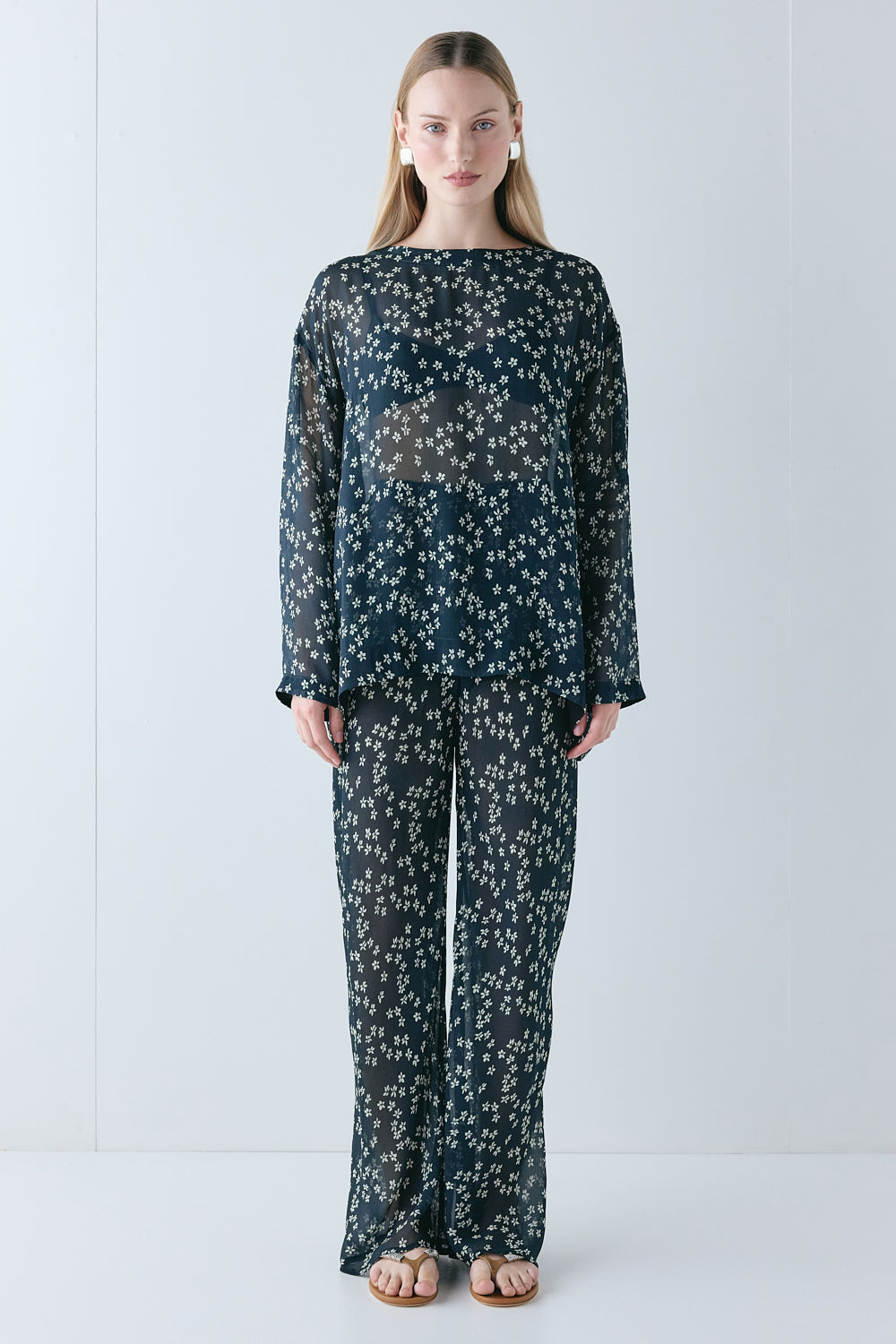 Remi Sheer Pants Meadow - size:Mira:AU 8 / US 4